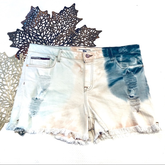 Tommy Hilfiger Pants - Tommy Hilfiger Distressed Denim Shorts